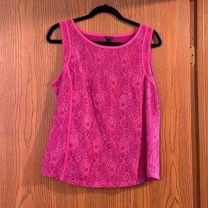 Ann Taylor Pink lace top